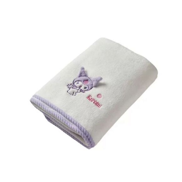 Brand New Sanrio White Kuromi Bath Towel - Picture 2 of 7